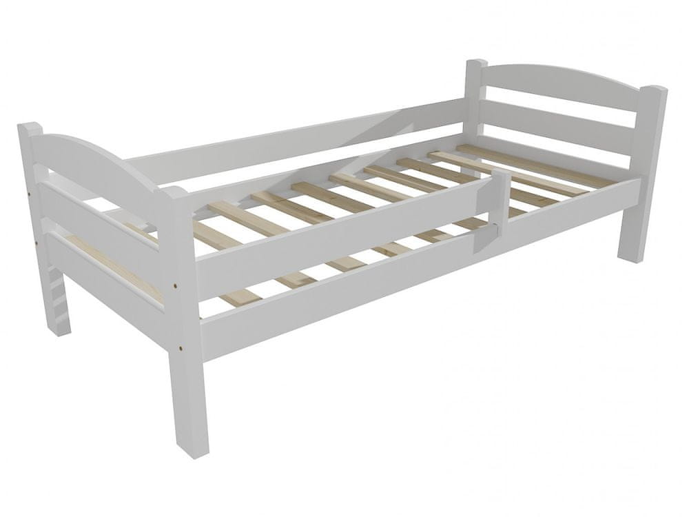 eoshop Detská posteľ DP 005 so zábranou (Rozmer: 80 x 190 cm, Farba dreva: farba biela)